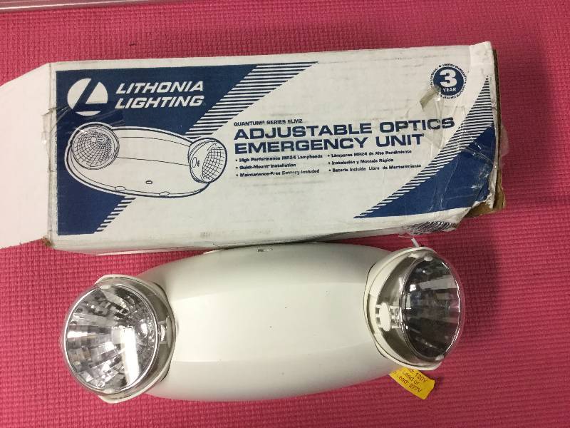 lot 1088 image: Lithonia Lightning Adjustable Optics Emergency Unit