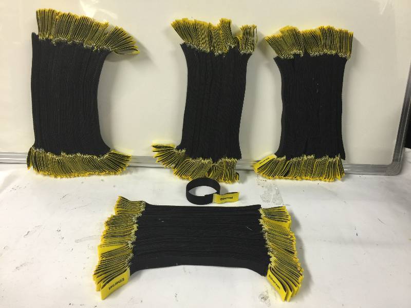 lot 1101 image: Lot of Ethernet comcast velcro straps