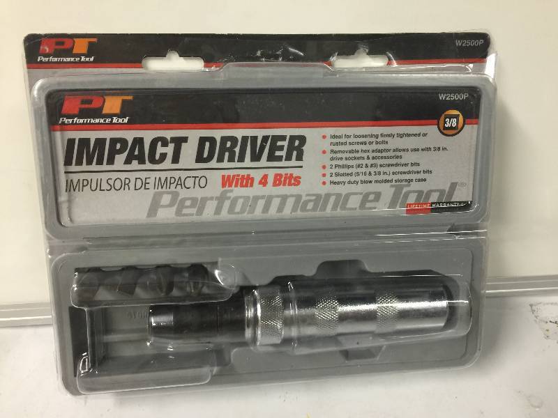 lot 1133 image: Performance Tools Impact Driver w4 Bits