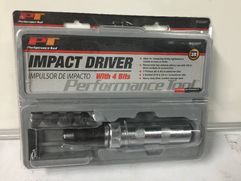 lot 1134 image: Performance Toold Impact Driver w4 Bits