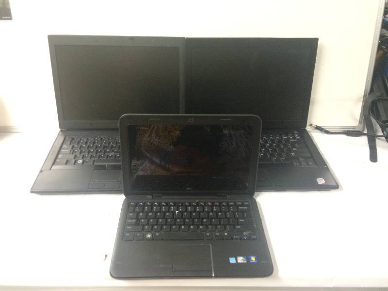 lot 1145 image: Lot of 3 DELL Laptops