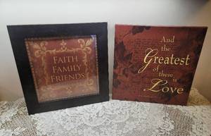lot 104 image: 2 Religious 15 x 15 Pictures