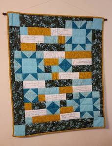lot 126 image: 43 x 28 Quilted Wall Hanging