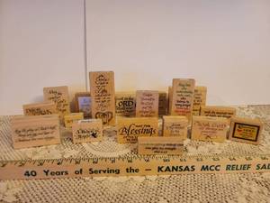 lot 185 image: Scrapbooking Stamps (Bible Verses and Religious)