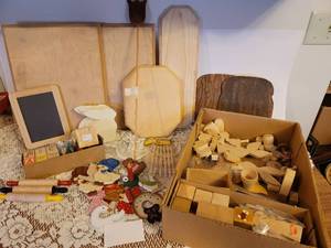 lot 196 image: Wooden Crafting Supplies