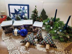 lot 223 image: Christmas Decor and Lighted Village