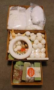 lot 254 image: Stuffing, Floral Foam, and Foam Crafting Supplies
