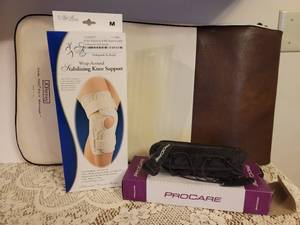 lot 309 image: Back MassagerHeater, Knee Brace, Rt Wrist Brace