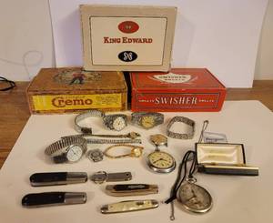 lot 316 image: Watches, Knives, Cigar Boxes
