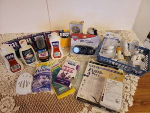 lot 324 image: RIT Clothing Dye, Air Fresheners, Night Lights, and Shoe Polish