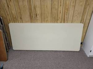 lot 414 image: 6 Heavy Duty Folding Table (located in basement)
