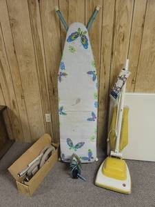 lot 417 image: Hoover Vacuum, Ironing Board, and Iron