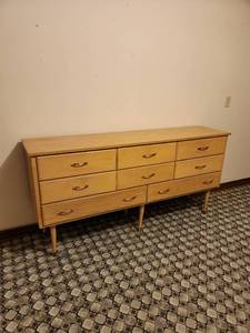lot 431 image: Vintage Dresser 70 x 16 x 34 Located in Basement