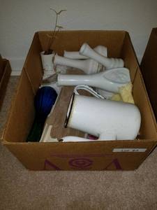 lot 82 image: vases & enamel pot