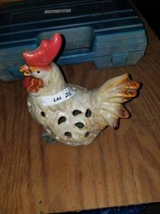 lot 225 image: ceramic rooster