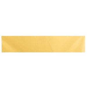 lot 7438 image: Prime-Line Products J 4703 Door Kick Plate, 6-Inch x 34-Inch, Brite Brass on Aluminum