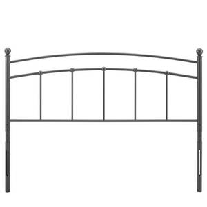 lot 22711 image: MODWAY Abigail Gray Queen Metal Headboard