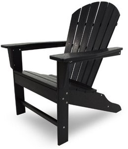 lot 22724 image: POLYWOOD SBA15BL South Beach Adirondack Chair, Black
