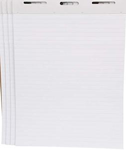 lot 22739 image: School Smart Ruled Easel Pads, 27 x 34 Inches, 50 Sheets, White, Pack of 4