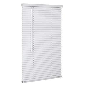 lot 22761 image: LOTUS & WINDOWARE Cordless, Room Darkening 1 Vinyl-Plus Mini Blind 80 Wide x 60 Long, White (RLX8060WH)