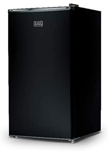 lot 27545 image: BLACKDECKER BCRK32B Compact Refrigerator Energy Star Single Door Mini Fridge with Freezer, 3.2 Cubic Feet, Black