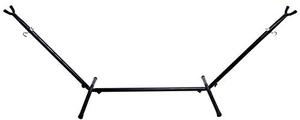 lot 27556 image: BalanceFrom Double Hammock with Space Saving Steel Stand and Portable Carrying Case, 450-Pound Capacity, 2-People