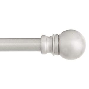 lot 27563 image: Kenney Davenport Petite Caf� Decorative Window Curtain Rod, 28 in-48 in, Nickle