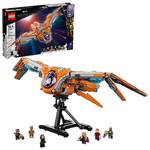 lot 27592 image: LEGO Marvel The Guardians�� Ship 76193 Space Battleship Building Kit 6 Minifigures Include Star-Lord and Thor New 2021 (1,901 Pieces)
