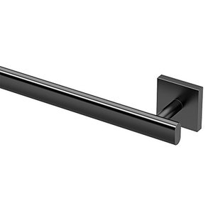 lot 27608 image: Gatco 4050MX Elevate Bathroom Towel Bar, 24-inch, Matte Black