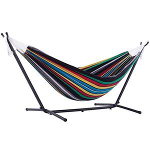 lot 27659 image: Vivere UHSDO9-27 Hammock, 9, Rio Night with Charcoal Frame