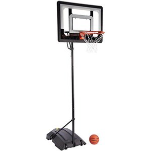 lot 27663 image: SKLZ Pro Mini Hoop Basketball System with Adjustable-Height Pole and 7-Inch Ball