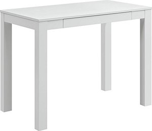 lot 27666 image: Ameriwood Home Parsons Desk with Drawer, White