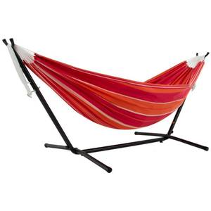 lot 28001 image: Viveres Double Mimosa Hammock Combo with 9ft Stand