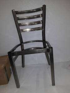 lot 29078 image: Steel Frame dinning room chair