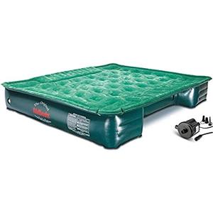 lot 29092 image: Pittman Outdoors AirBedz Lite PPI PV202C Full Size, Short 6-6.5 Truck Bed Air Mattress with DC Corded Pump (76x63x12 Inflated),Green,Full Size Beds