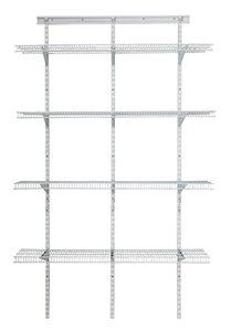 lot 29113 image: ClosetMaid 2845 ShelfTrack 4ft. Pantry Organizer Kit, White