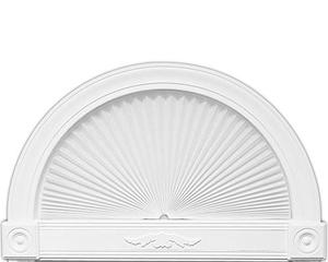 lot 29128 image: Redi Shade Original Arch Light Blocking Pleated Fabric Shade, 72 in x 36 in, White