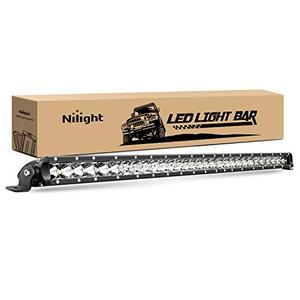 lot 29129 image: Nilight - 40005C-A 31inch 150W Spot & Flood Combo Single Row 14500LM Off Road LED Fog & Driving Roof Bumper Light Bars for Jeep Ford Trucks Boat, 2 Years Warranty