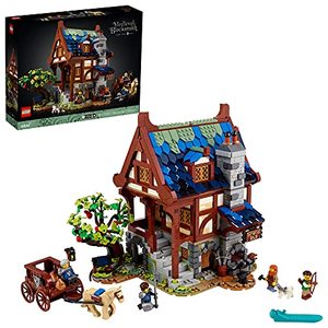lot 29133 image: LEGO Ideas Medieval Blacksmith 21325 Building Kit Impressive Build-and-Display Model for Adults, New 2021 (2,164 Pieces)