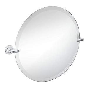 lot 29136 image: Moen DN0792CH Iso 22-Inch x 22-Inch Frameless Pivoting Bathroom Tilting Mirror, Chrome