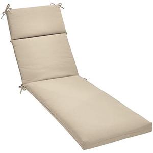 lot 29145 image: Amazon Basics Outdoor Lounger Patio Cushion - Khaki