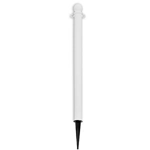 lot 29163 image: Mr. Chain Deluxe Ground Pole, White, 2.5-Inch Diameter x 35-Inch Height, Pack of 6 (95401-6)