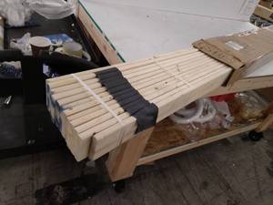 lot 30156 image: Full Size Wooden Bed Slates