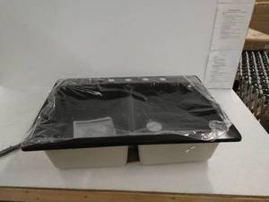 lot 30168 image: Granite Composite Double Tub Sink