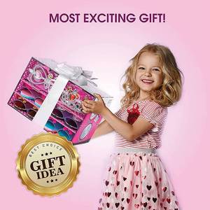 lot 1582 image: Shoes Set, Princess, Princess Gift, Princess Gift Toys, Role Play Accessory Set, Collection Kit with Tiaras, Necklaces, Earrings, Gift for Birthday, Halloween, Christmas, Party for girls ages 3, 4, 5, 6 and older