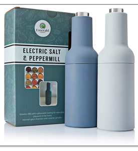 lot 3061 image: Electric Salt and Pepper grinder set, Bottle Style, Automatic, G