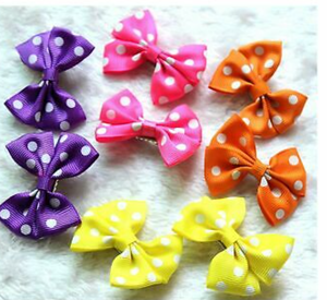 lot 3067 image: yagopet 30pcs15pairs Dog Hair Clips 2 inches Bowknot Bows Dog Topknot Bows
