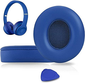 lot 4141 image: Professional replacement ear cushions, ear pads compatible with Beats Solo2 and Solo3 wireless headphones with soft protein skin, strong adhesive tape