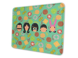 lot 4169 image: Bobs Burgers 30 X 25 cm in Non-Slip Mouse Pad Desk Mat Rubber Stitched Edges