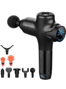 lot 4170 image: Massage Gun Deep Tissue Massager, Percussion Massage Gun for Athlete, Super Quiet Portable Electric Sport Massager, Massage Gun Deep Tissue of Y8 Pro Max (Black) BRAND NEW retail $145.75